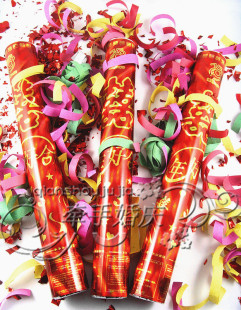  特价礼花礼炮婚庆婚礼结婚现场必备用品手持礼花炮批发礼花筒彩带