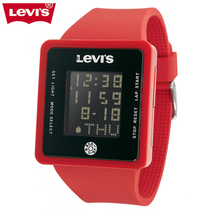  年货包邮 专柜正品李维斯Levis Ipad外型多功能电子表情侣表LTH08