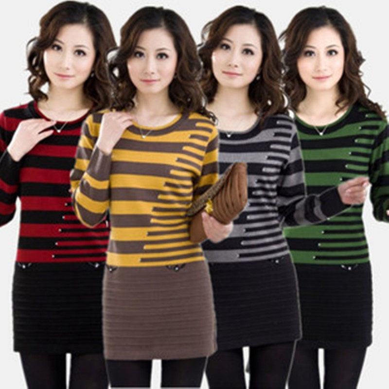 Heng Yuan Xiang ladies sweater long sweater Cardigan thin dresses are on sale in the autumn and winter of 8,815