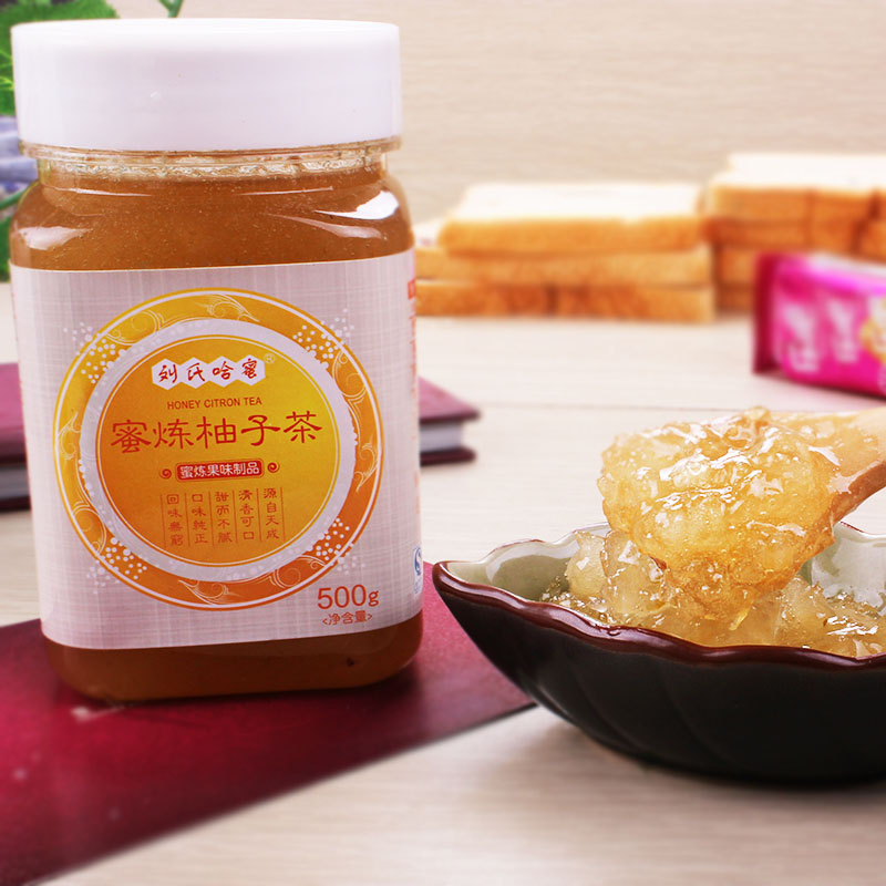 刘氏哈蜜蜂蜜柚子茶500g