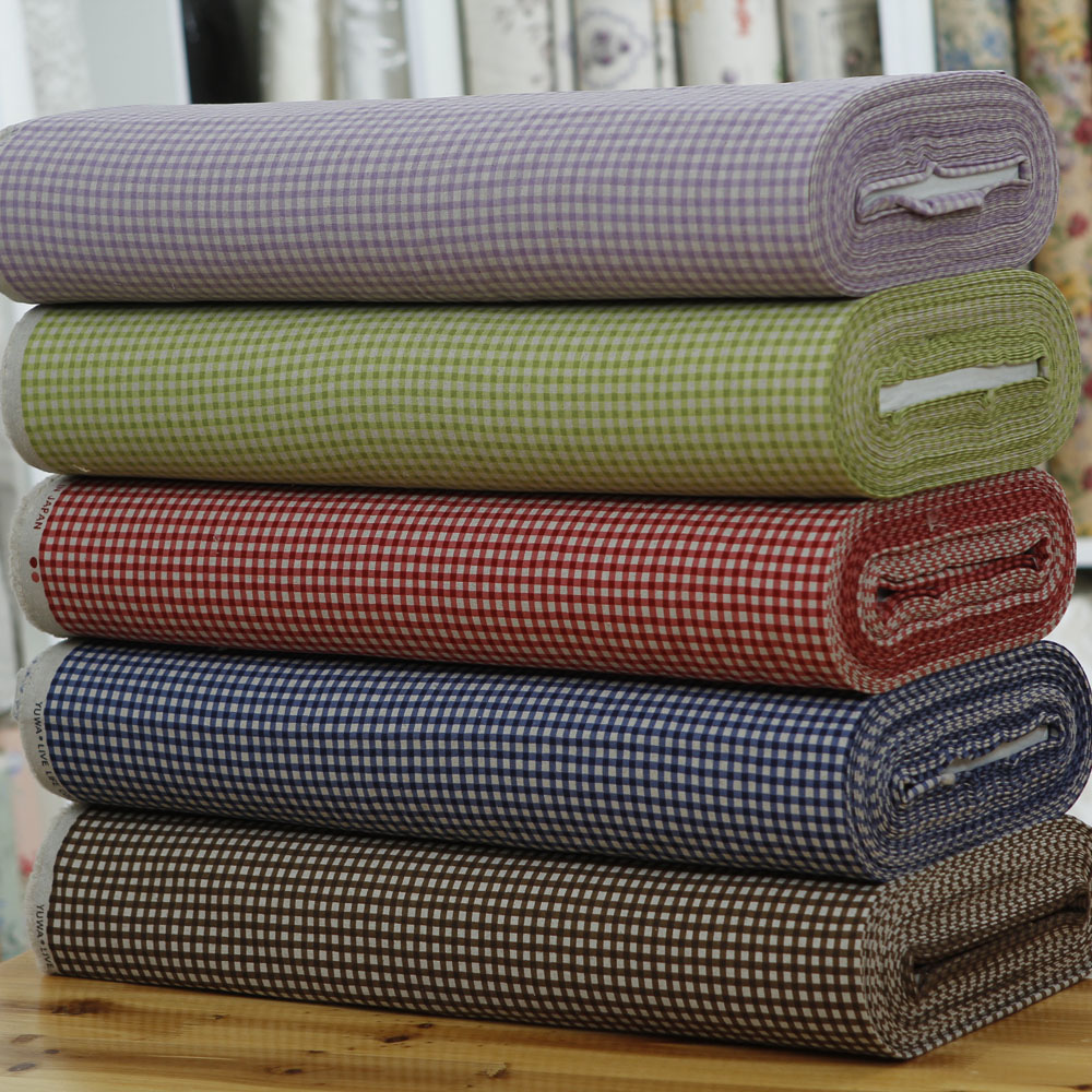 方格子布 手工 拼布diy 日本进口YUWA进口棉麻布料 50*55cm在类目 居家布艺, 布料/面料/手工diy布料面料中 - 来自Buy2taobao.com提供专业的淘宝代购服务