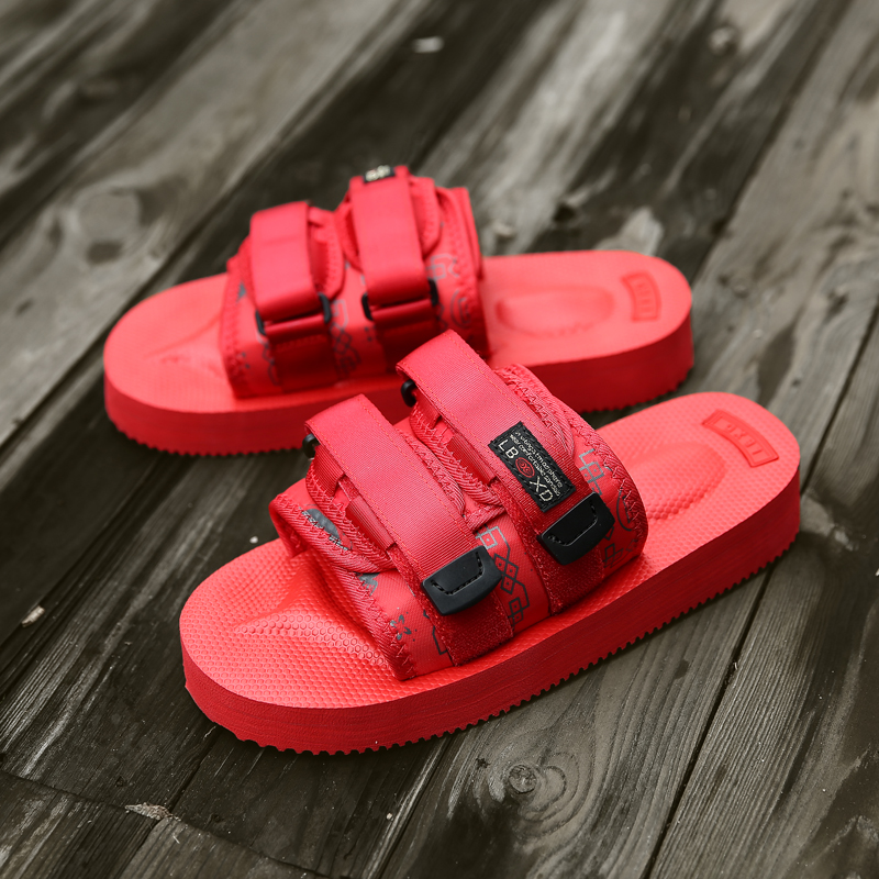 Edison Chan slipper summer leisure time Word tow Chaopai lovers men and women fashion Sandals The thickness of the bottom personality Sandy beach slipperin the Men's Shoes, Slippers category - from Buy2taobao.com to provide professional Taobao agent buy service