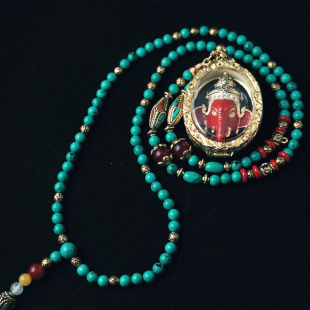  诗.禅 顶级泰国佛牌链挂链专用链 三尊 高端绿松石尼泊尔（预定）