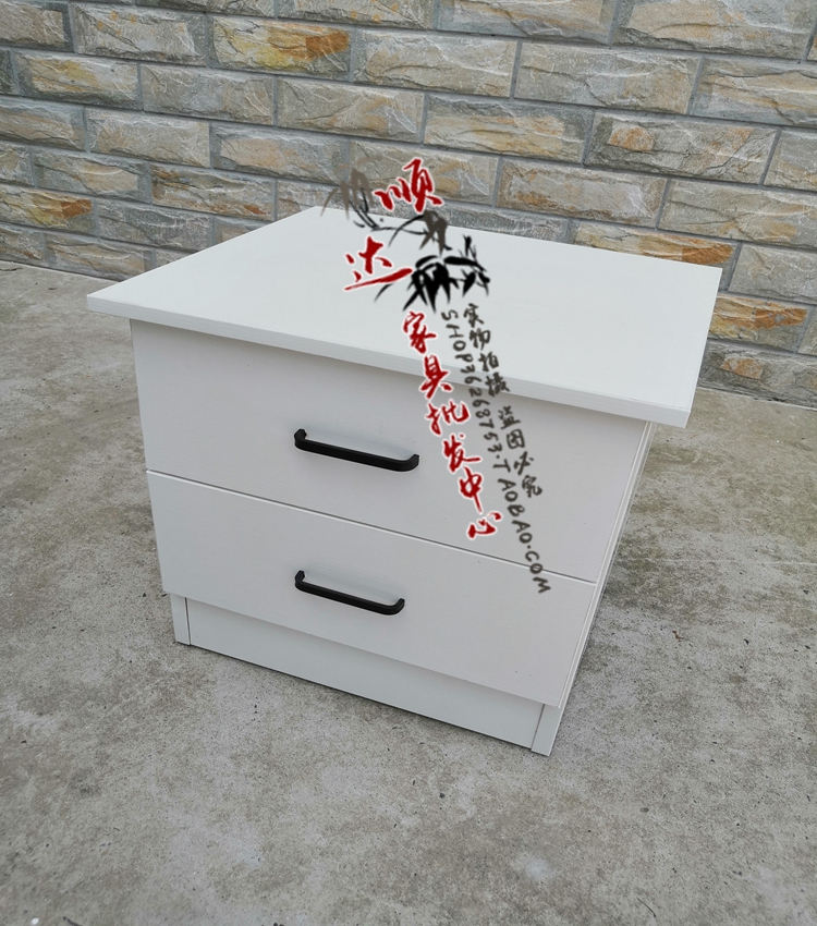 简易家具床头柜双抽屉床头柜板式简约现代柜 储物柜 床边柜在类目 住宅家具, 柜类, 床头柜中 - 来自Buy2taobao.com提供专业的淘宝代购服务