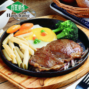  酣畅 已腌制沙朗牛排150g真空包装西餐美食 家庭牛排 送酱包黄油