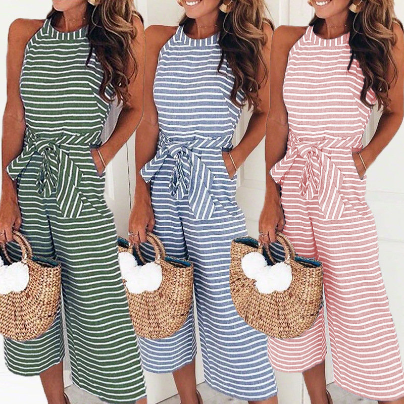 eBay AliExpress fashion Self cultivation Frenum sexy stripe T-shirts Jumpsuitsin the Women's clothing/Boutique , Dress category - from Buy2taobao.com to provide professional Taobao agent buy service