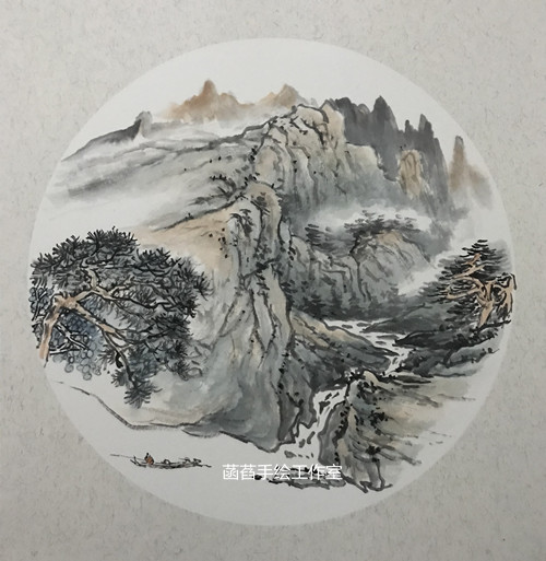 定制手绘新款人物花鸟山水牡丹写意国画办公室公司家庭客厅装饰在类目 家居饰品, 装饰画, 国画中 - 来自Buy2taobao.com提供专业的淘宝代购服务