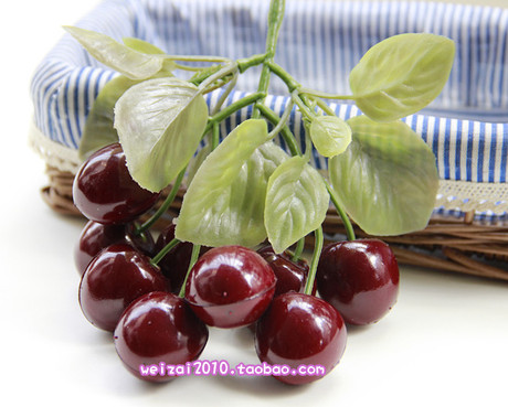 品种全 高档仿真 水果蔬菜 仿真樱桃串 车子厘串