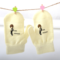 李敏镐 李明浩 q版 手套 同款 连指