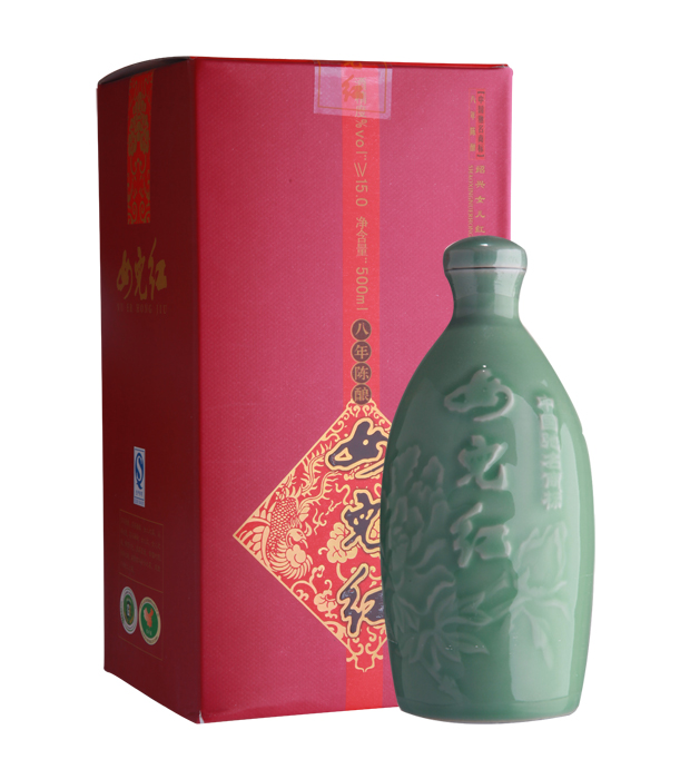 1919酒类直供 浙江绍兴黄酒女儿红八年陈酿花雕酒500ml青瓷牡丹瓶 1919酒类直供 浙江绍兴黄酒女儿红八年陈酿花雕酒500ml青瓷牡丹瓶
