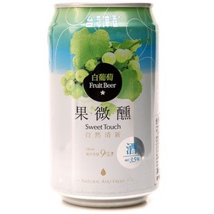  台湾啤酒 进口果啤 果微醺 白葡萄酒红酒味 水果味啤酒 果酒新品