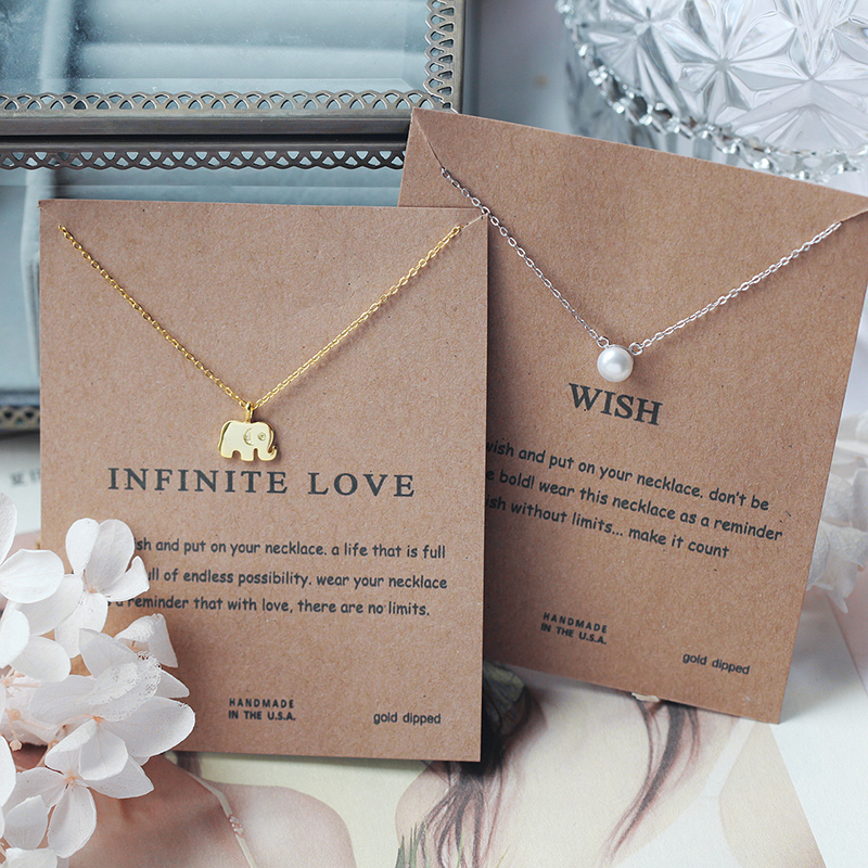 S925 Sterling Silver Wishing Necklace Korean Edition Sweet temperament Small elephant Pearl clavicle Simplicity Japan and South Korea originality temperamentin the Accessories/Fashion Jewelry, Necklace category - from Buy2taobao.com to provide professional Taobao agent buy service