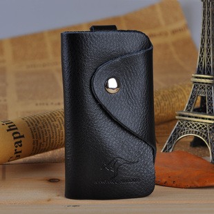  袋鼠钥匙包男士女士真皮 女式牛皮钥匙扣 特价包邮