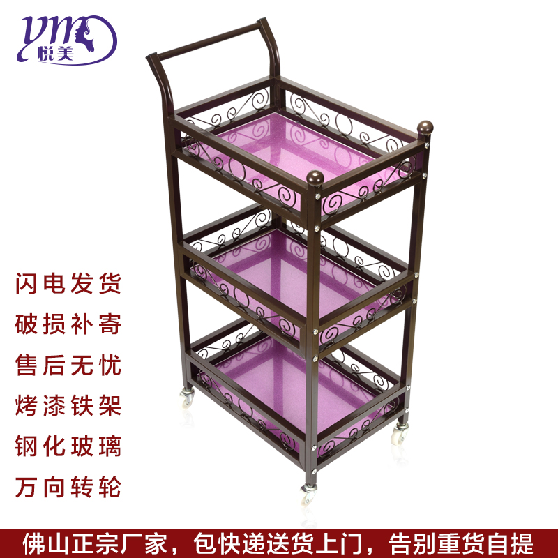European style Beauty Trolley Iron art three layers Nail enhancement Needlework Tool holder Hairdressing Cupping move garden cartin the Business/Office Furniture , Salon/Beauty Furniture , Tool Cart category - from Buy2taobao.com to provide professional Taobao agent buy service