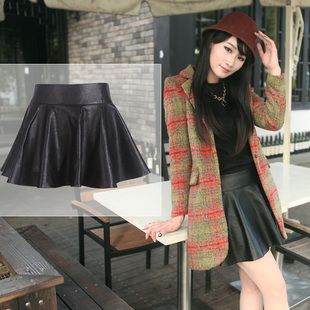 包邮2013<em>秋冬女短裤裙大码</em>半身裙小皮裙短裙