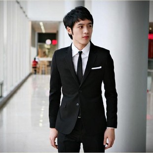  dansier男士西装男装修身西服英伦学院风小西服男韩版潮单外套
