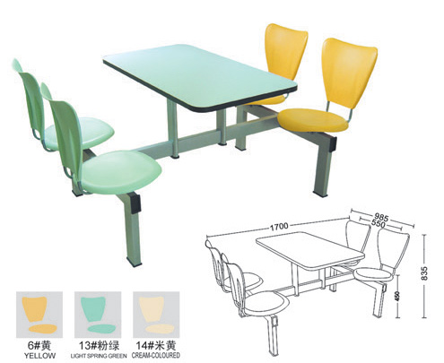 Plastic backrest table dining table Hotel Plastic steel canteen dining table and chair combination Folding Table 4 Fast food tables and chairsin the Business/Office Furniture , Office Furniture , Public leisure series , Dining Series category - from Buy2taobao.com to provide professional Taobao agent buy service
