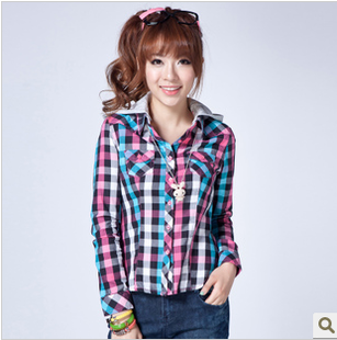 时尚修身韩版衬衣...