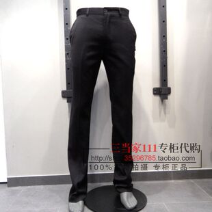  SELECTED/斯莱德 专柜代购 黑色商务款西裤