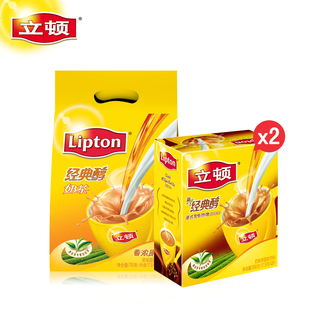  立顿经典醇奶茶香浓原味S40*1+茶港式鸳鸯热吻S20*2 特惠精选