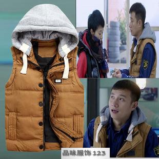 小爸爸文章同<em>款马甲秋冬</em>新款男士羽绒棉马甲男