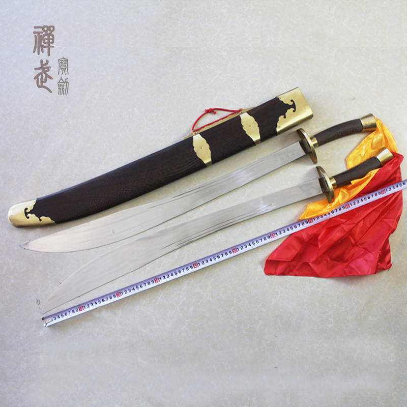 鸡翅木包铜配件不锈钢武术双刀武术刀 太极双刀表演双刀 未开刃在类目 运动/瑜伽/健身/球迷用品, 跆拳道/武术/搏击, 太极, 太极剑中 - 来自Buy2taobao.com提供专业的淘宝代购服务