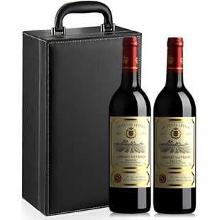  包邮 法国进口红酒 维莎赤霞珠干红葡萄酒2支礼盒装750ml*2