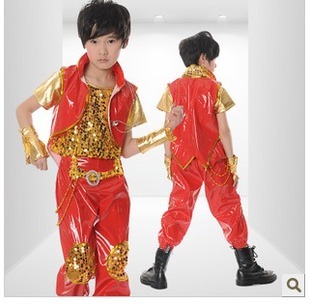 儿童表演服装 现代街舞 爵士舞蹈服装 少儿动感