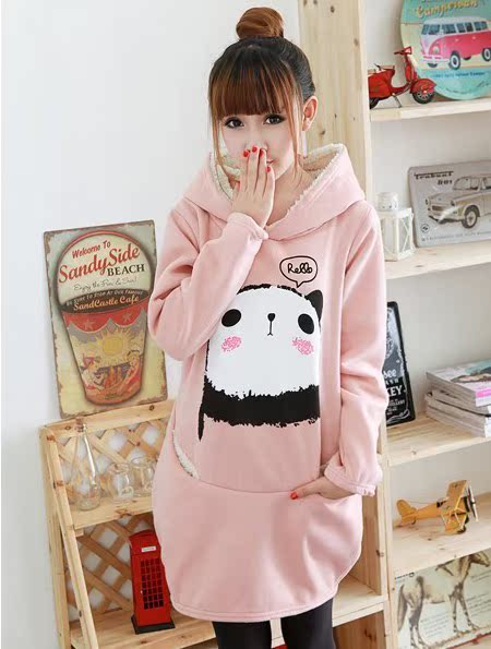 孕妇装韩版时尚秋冬装孕妇卫衣宽松修身卫衣加