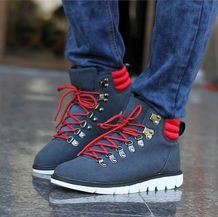  特种军靴复古马丁靴男靴子冬季英伦时尚潮流靴男士皮靴高帮中筒靴