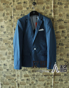  【专柜正品】gxg男装13新款 春装时尚帅气款蓝色休闲西服31701017