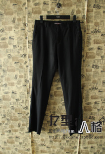  【专柜正品】GXG男装13新款 春装时尚商务款黑色百搭西裤99114045