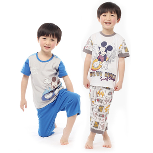  【天猫宝宝季跨店满减】三枪迪士尼 儿童睡衣 男孩 夏 睡衣套装