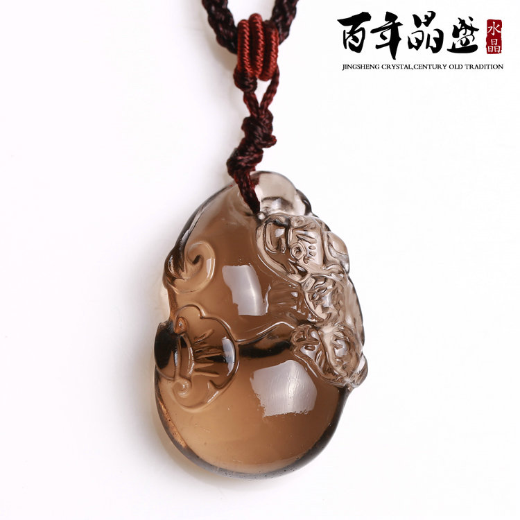 晶盛 包邮天然冰种黑曜石貔貅吊坠男女士水晶项链平安扣葫芦饰品 晶盛 包邮天然冰种黑曜石貔貅吊坠男女士水晶项链平安扣葫芦饰品