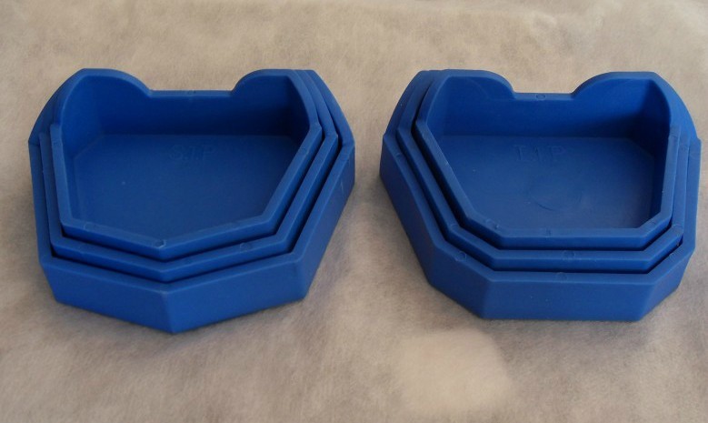 口腔牙科材料,硅橡胶牙托底座,存放不同尺寸牙