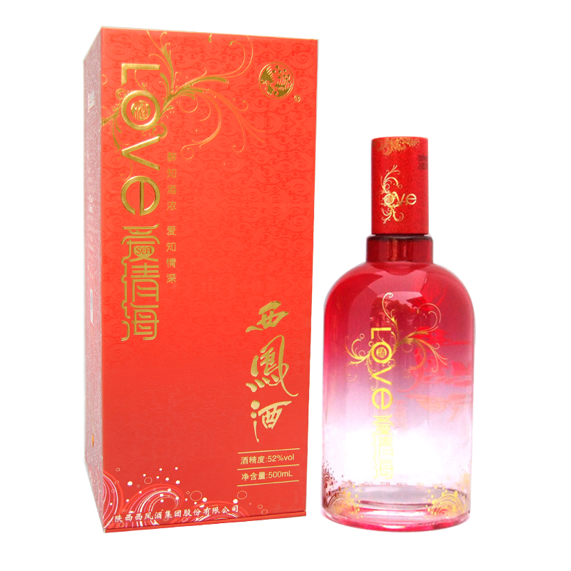 【拍5发6】西凤酒 红色爱情海 喜酒婚宴用酒 52度 500ML 宝鸡发货 【拍5发6】西凤酒 红色爱情海 喜酒婚宴用酒 52度 500ML 宝鸡发货