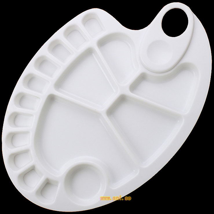 Thickened type Plastic Gouache Watercolor Palette Oval Palette Oil Painting Bump Palette RD-B6/B5in the Toy/Childs/Puzzle/Building block/Model , Painting Supplies , Palette category - from Buy2taobao.com to provide professional Taobao agent buy service