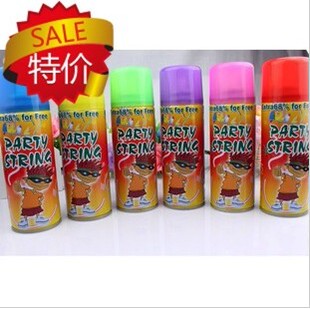  居家日用/婚庆/创意礼品 节日/派对庆典用品高档喷彩彩带特价批发