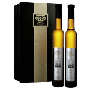  加拿大冰酒vqa 进口红酒 卡罗琳维代尔晚收甜白葡萄酒S双皮礼盒装