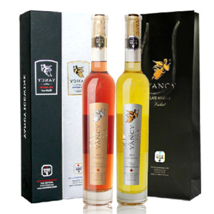  加拿大冰酒 VQA认证 进口红酒礼盒 云惜晚收冰白/红甜葡萄酒礼盒