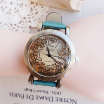 复古手表 双层花纹  森林系森女手表 经典时尚大表盘
