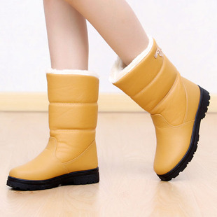  清仓冬新款雪地靴防水防滑厚底女鞋韩版潮中筒靴棉鞋女短靴子