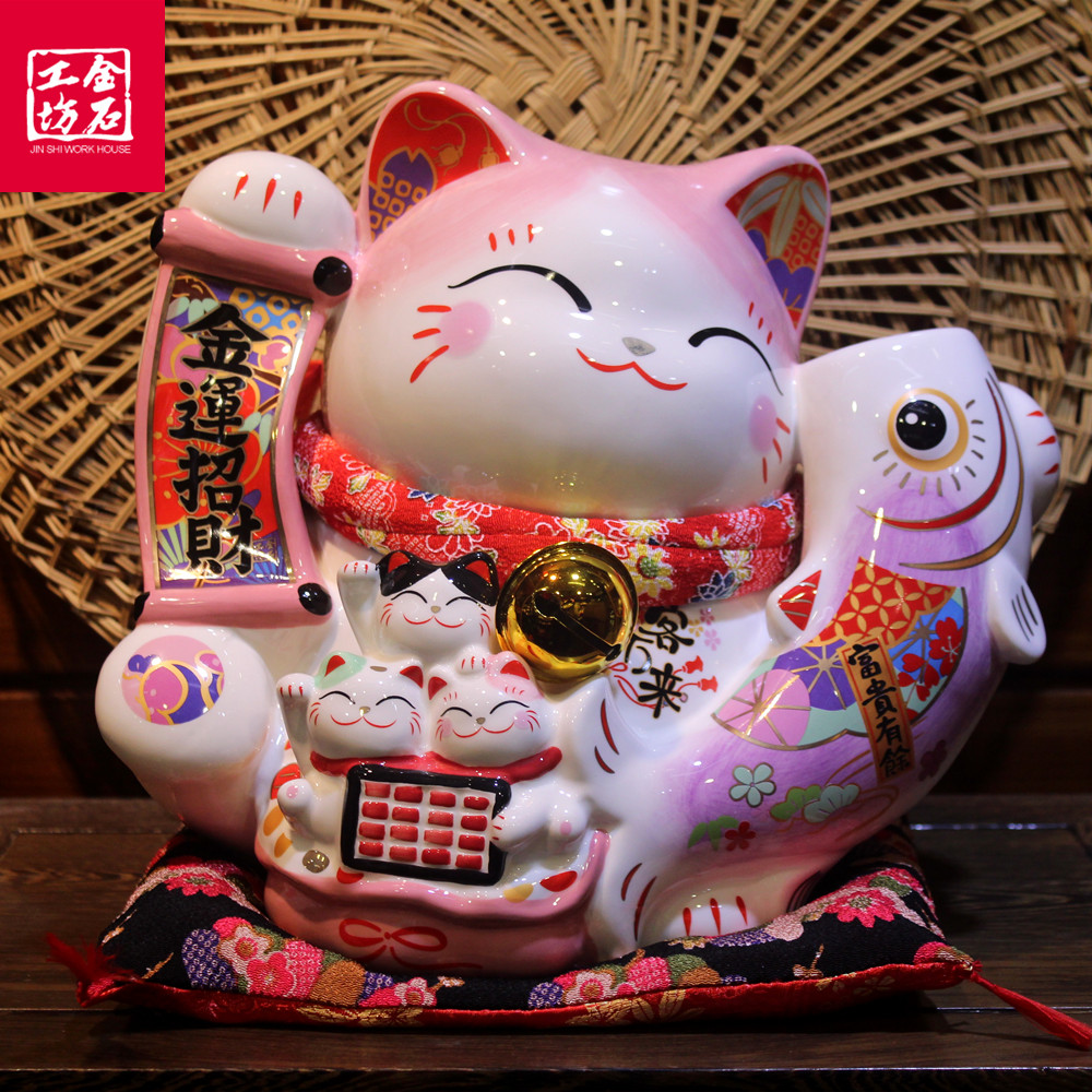 金石工坊大號富貴有余招財貓擺件撲滿開張開業禮品居家裝飾擺件在類目 家居飾品, 擺件中 - 來自Buy2taobao.com提供專業的淘寶代購服務