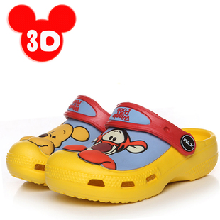  夏季洞洞鞋 儿童鞋 3D立体卡通男童女童小孩新cross沙滩凉鞋
