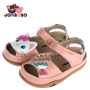  jonbobo小孩凉鞋新款 韩版潮公主鞋宝宝包头儿童凉鞋 女 童鞋