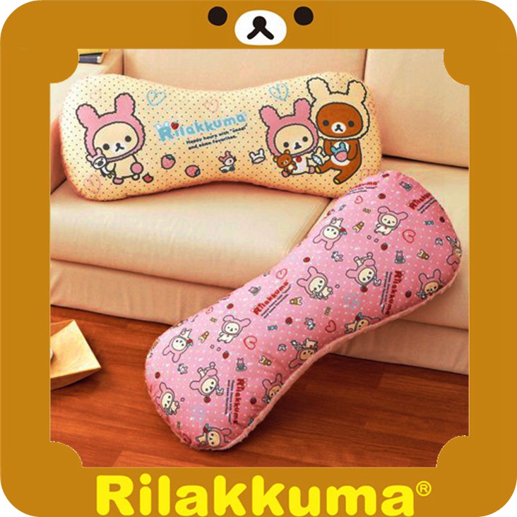 日本正版 rilakkuma 轻松小熊 大号 粉色超长 卡通图案 抱枕 头枕|ruв категории игрушка/коляска/головоломка/блоки/модель, плюшевые игрушки - от Buy2taobao.com для оказания профессиональной услуги покупки агента Taobao