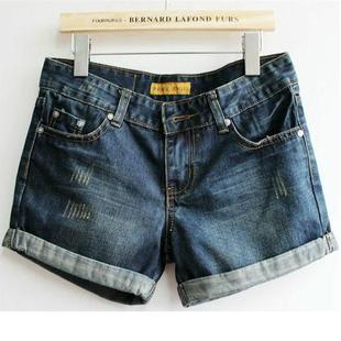 2013年春夏新款 <em>韩国</em>流行猫爪 卷边牛仔<em>短裤热</em>