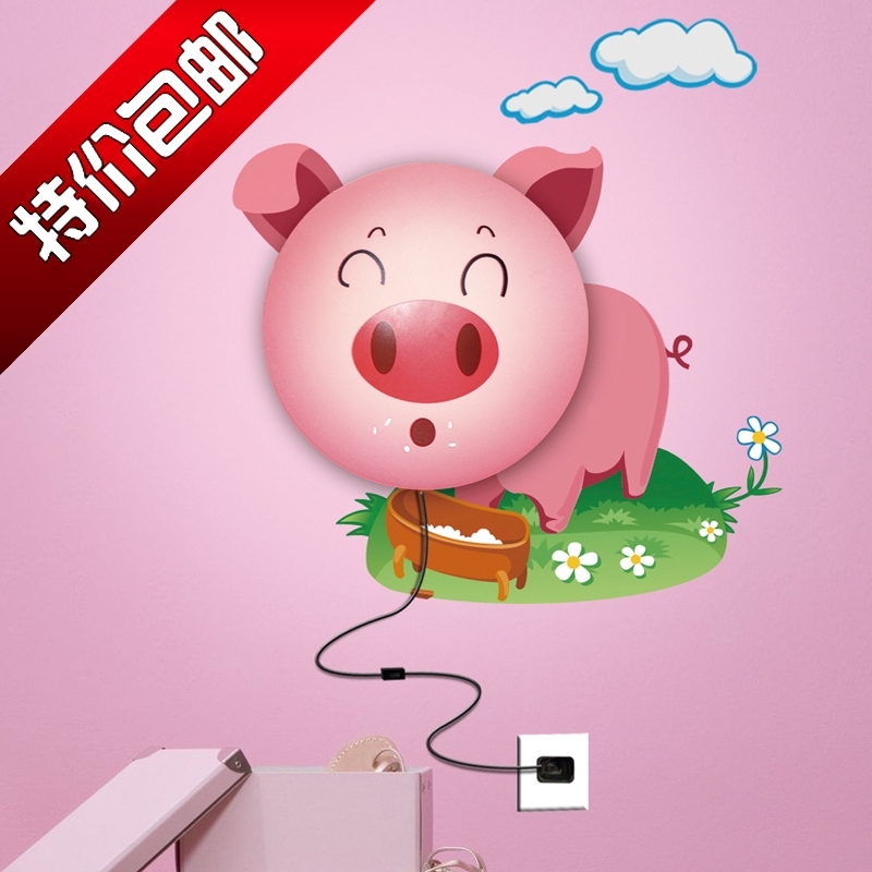 有视频 新品 超萌粉红猪墙纸壁灯宝宝最爱创意居家儿童房壁灯 有视频 新品 超萌粉红猪墙纸壁灯宝宝最爱创意居家儿童房壁灯