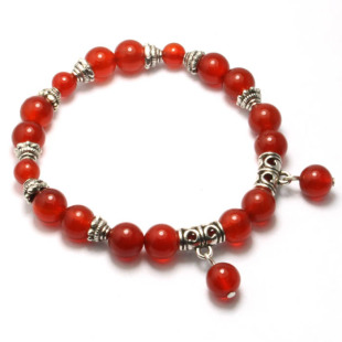  天然红玛瑙手链