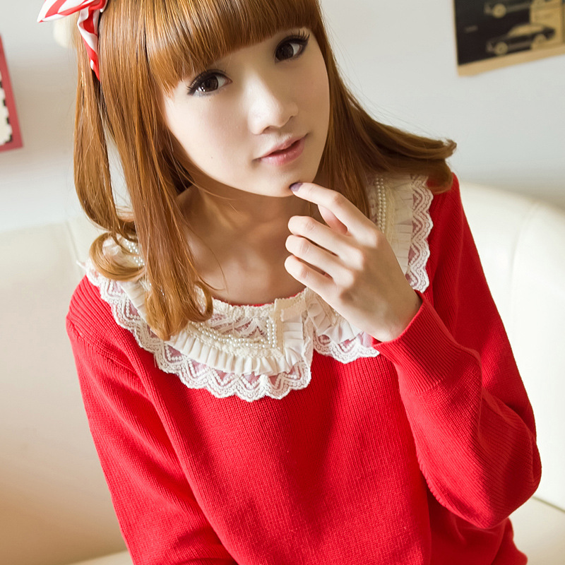 蕾丝针织衫羊毛衫...